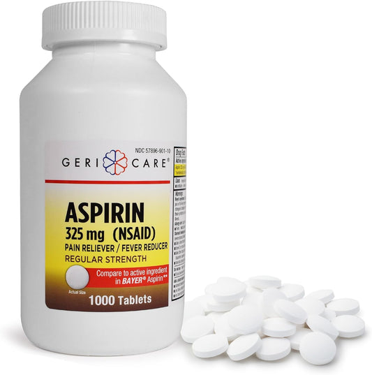ASPIRIN 325MG UNCOAT TAB 100CT GERI-CARE