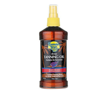 Banana Boat Deep Tanning Spray Oil 8oz Spf#0 Coconut Oil