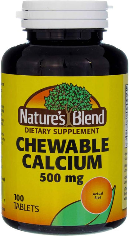 CALCIUM CARB 600MG TAB 100CT NAT BLEND