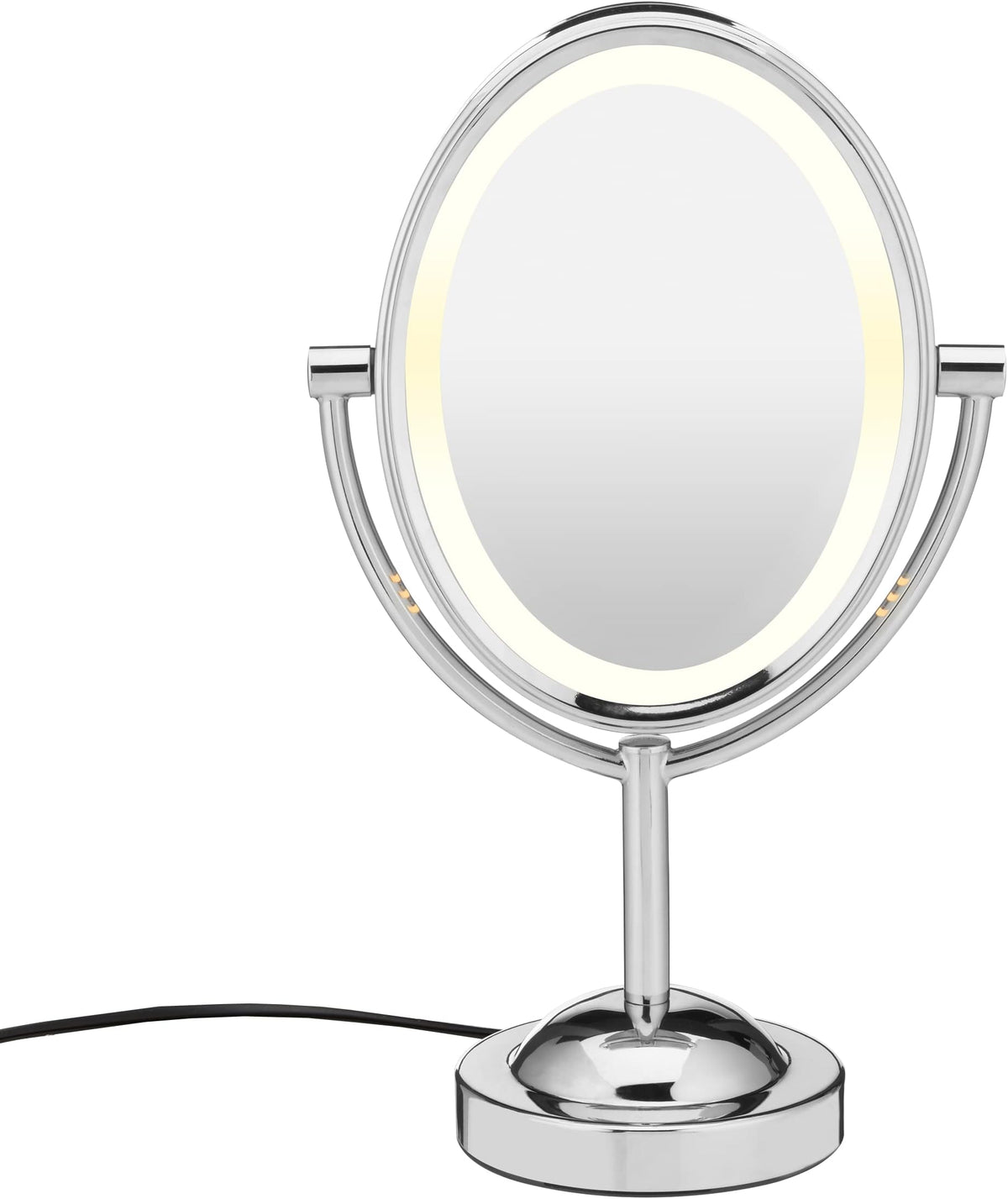 CONAIR LED Lighted Vanity Mirror with Storage Base - Black