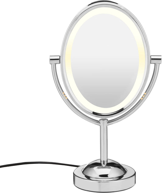CONAIR LED Lighted Vanity Mirror with Storage Base - Black
