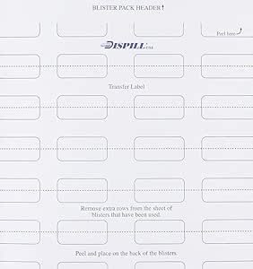DISPILL TRANSFER LABELS 100