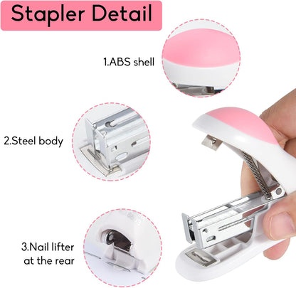 Ava Mini Stapler With Built-In Remover and Staples