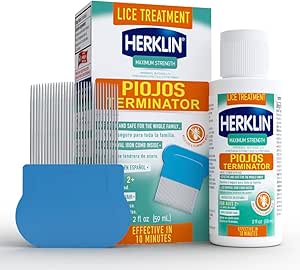HERKLIN Lice Treatment Shampoo, Maximum Strength