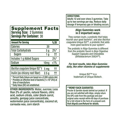 Align Probiotic Supplement Dualbiotic 60 Gummies
