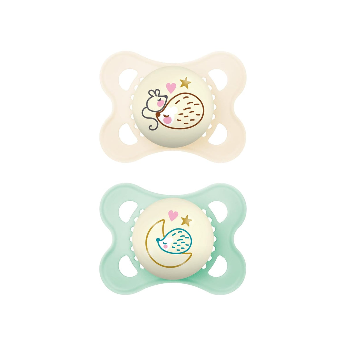 Size 1 Pacifier, 3Pk, Multi-Color, 0-6 mos