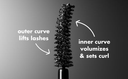 e.l.f. Incredi-Curl Curling & Volumizing Mascara - Deep Brown, 0.32 oz