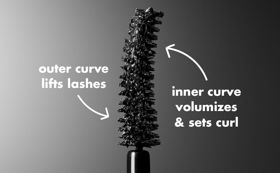 e.l.f. Incredi-Curl Curling & Volumizing Mascara - Pitch Black, 0.32 oz