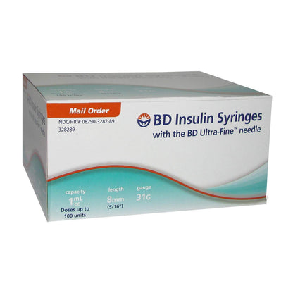 DROPLET INSULIN 31GX6MM 0.5 ML SYG 100CT