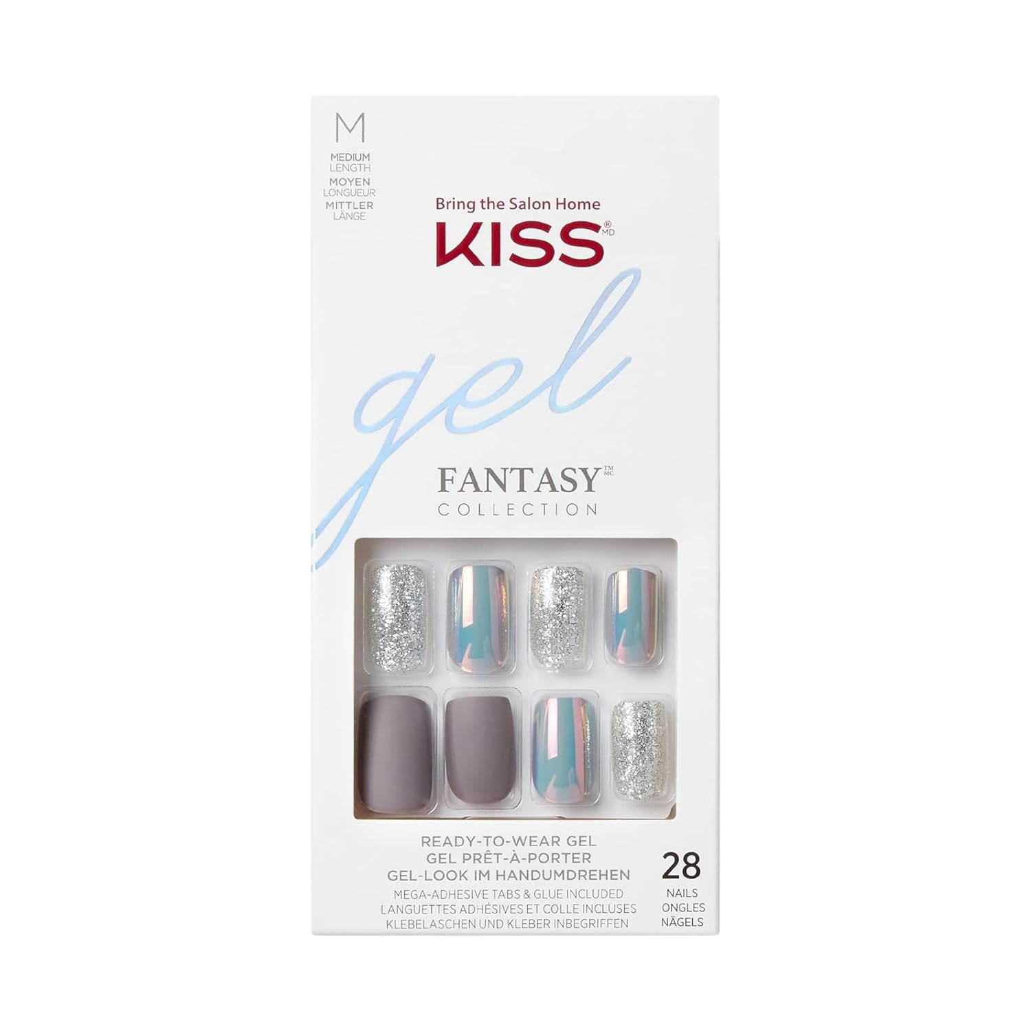 KISS Glam Premium Faux Nails - Wrapped in Beauty