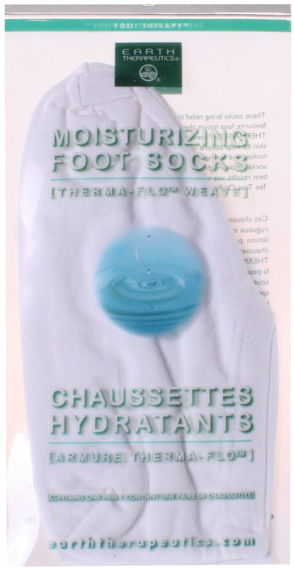 EARTH THERAPEUTICS MSTRZ FOOT SOCK,WHTE/PRNT