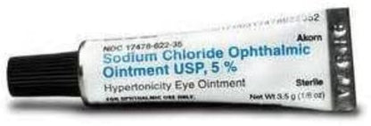 SODIUM CHLORIDE 5% OINTMENT 3.5GM AKORN