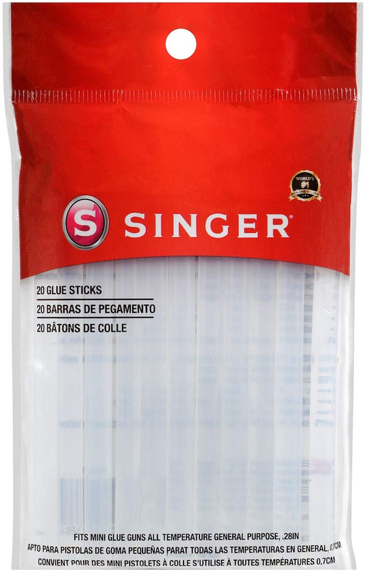 Singer Mini Glue Sticks-5/16X4" 20/Pkg"