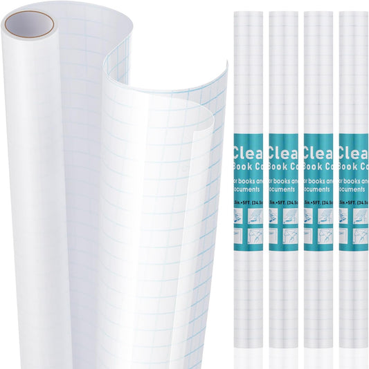 BOOKCOVER 13"X5' CLEAR CONTACT