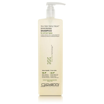 Giovanni Tea Tree Triple Treat Invigorating Shampoo, 2 oz