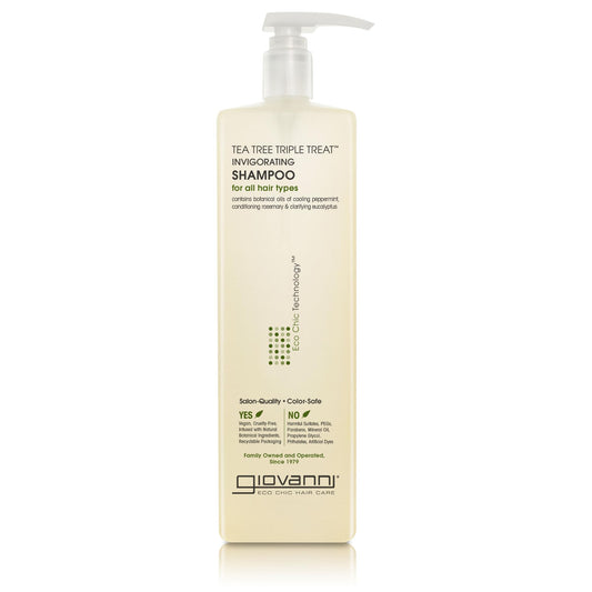Giovanni Tea Tree Triple Treat Invigorating Shampoo, 2 oz