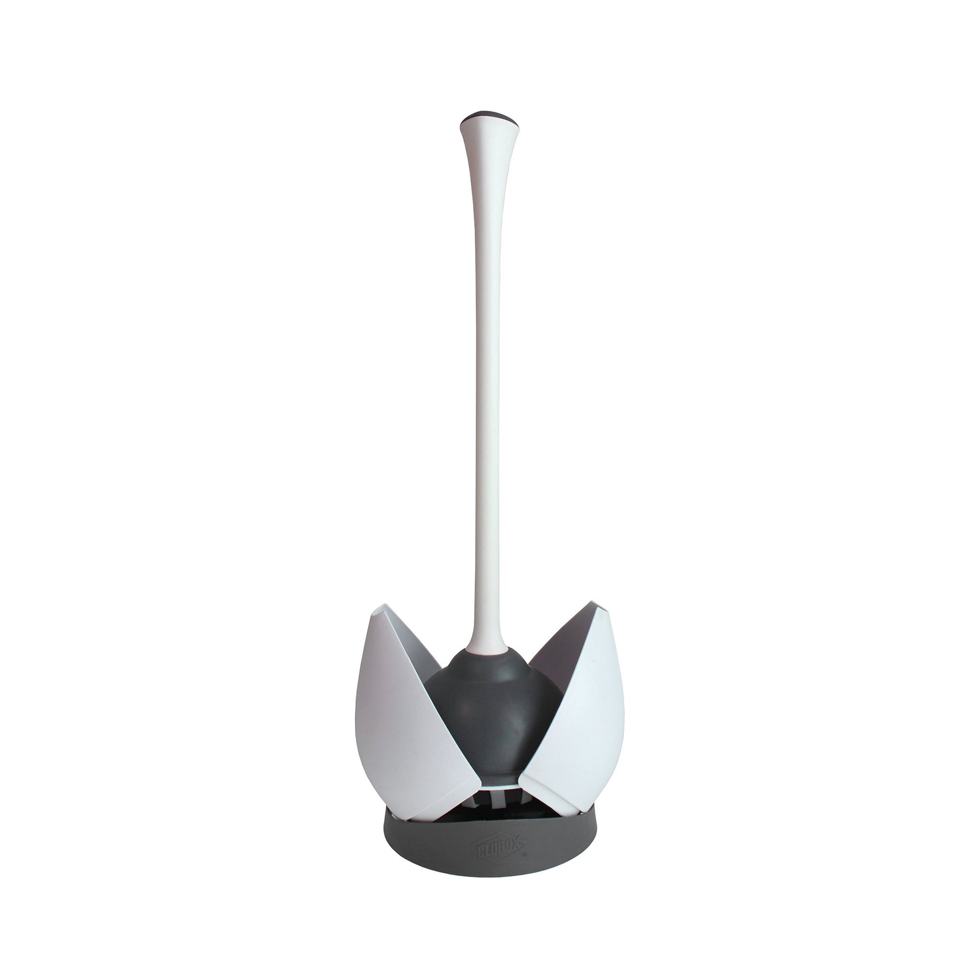 CLOROX Toilet Plunger With Hideaway Caddy