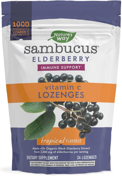 NATURE'S WAY SAMBUCUS IMMUNE LOZENGE