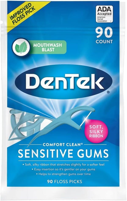 DENTEK FLOSS PICKS SILK 90CT