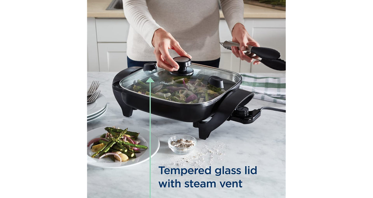 Oster DiamondForce Strain & Pour Electric Skillet