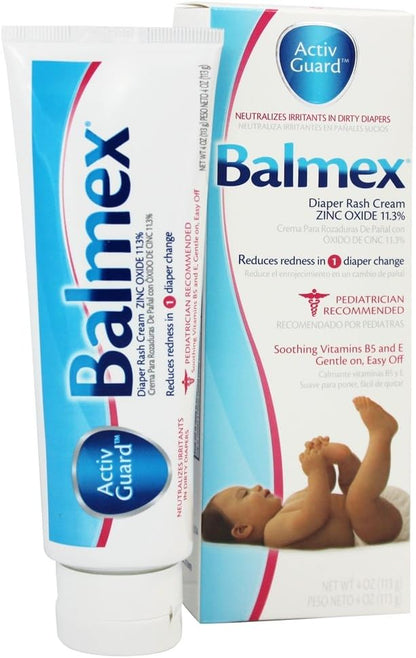 BALMEX BABY DIAPER RASH CREAM 4OZ