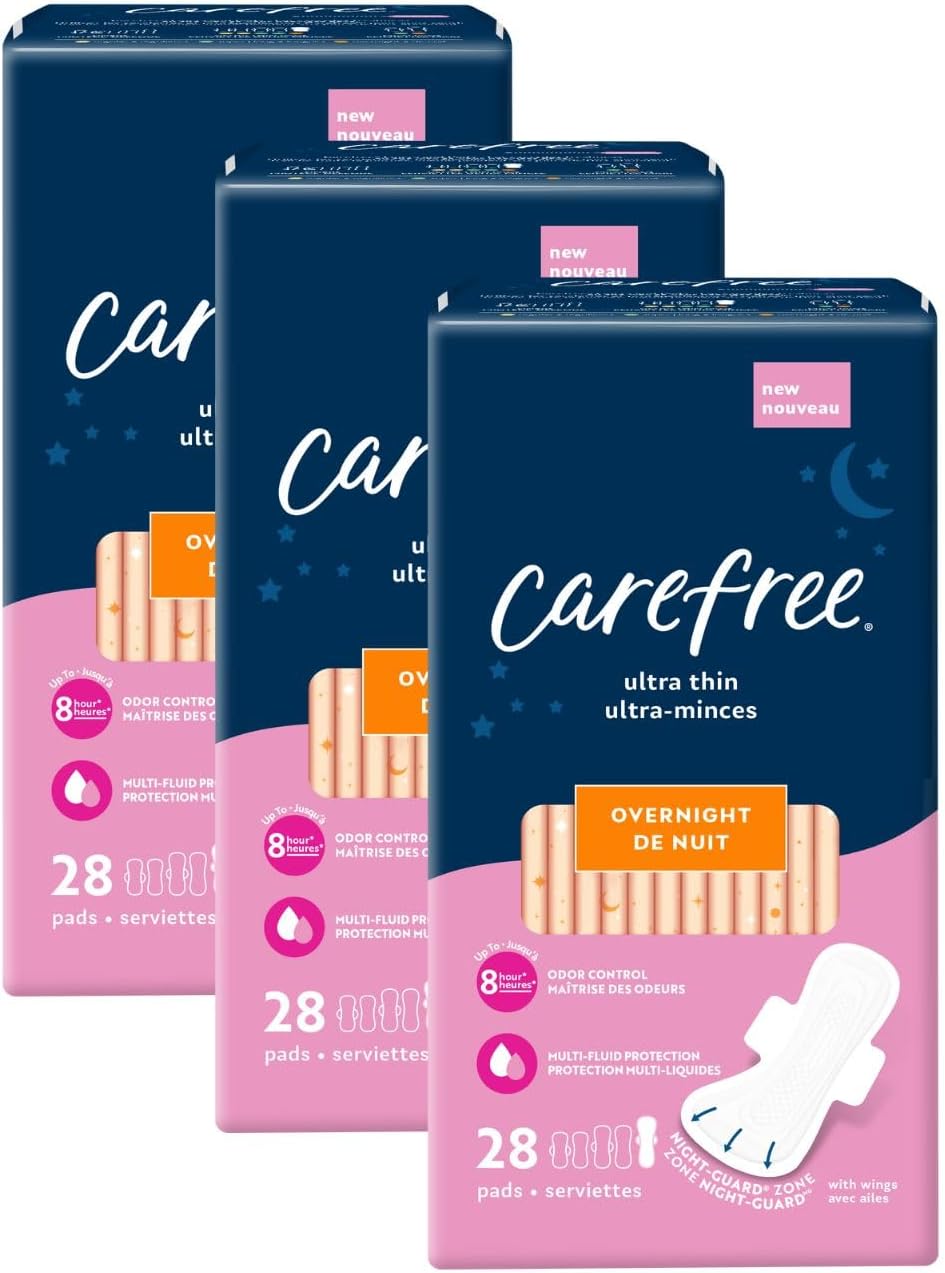 CAREFREE ULTR THN SUP LNG WNG PAD 3X28CT