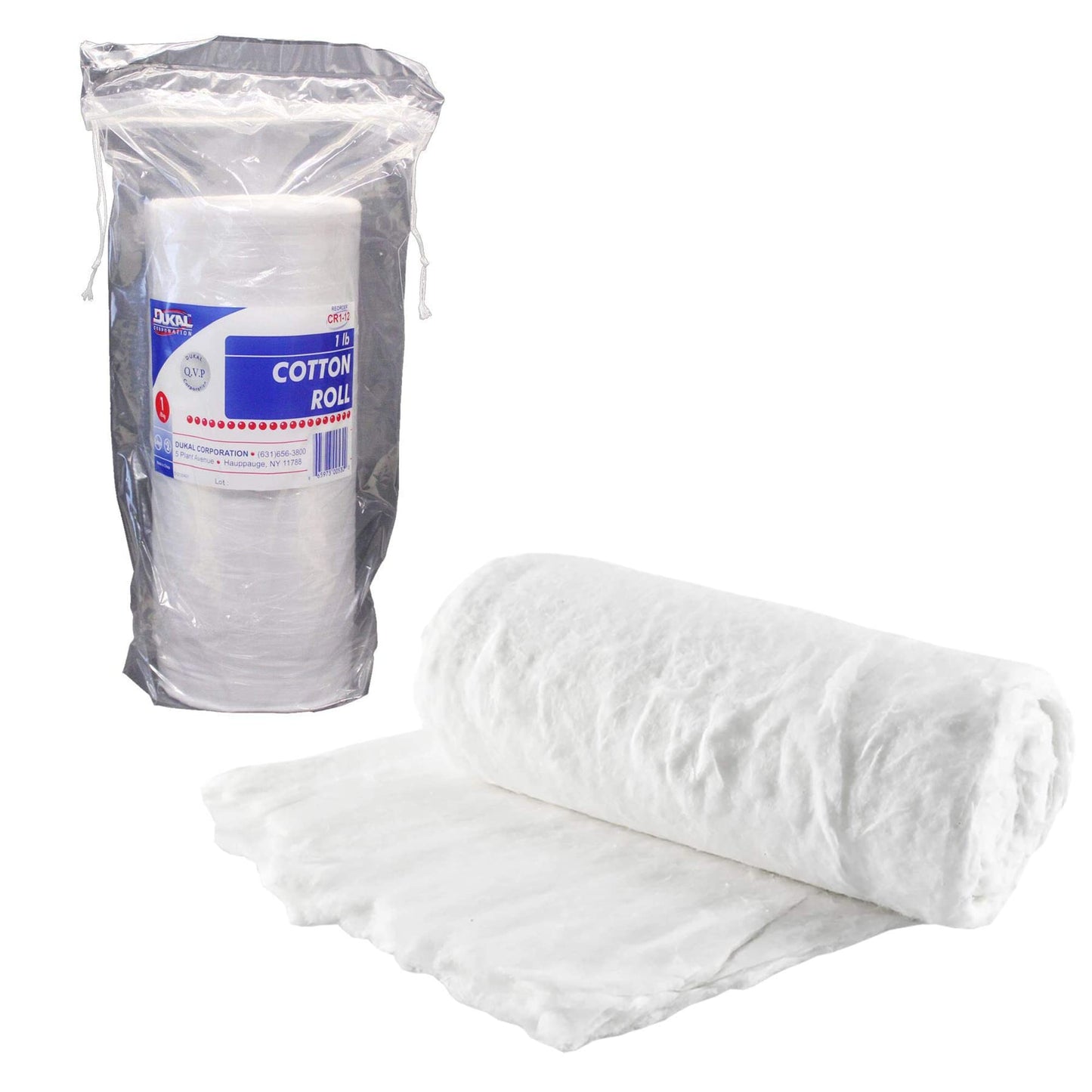 COTTON ROLL 1LB WHITE NST