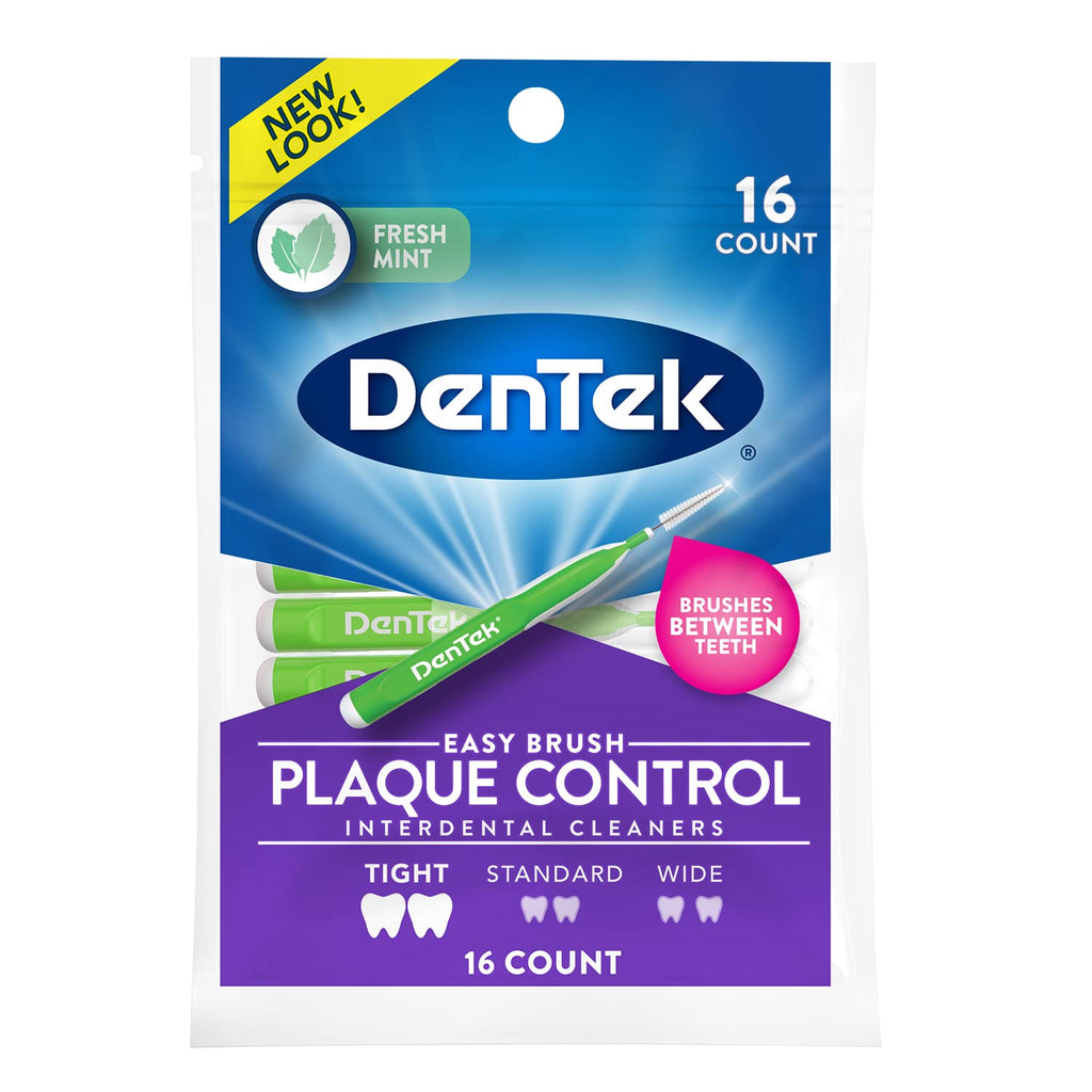 Dentek Easy Brush Cleaners Standard Spaces 16 Count