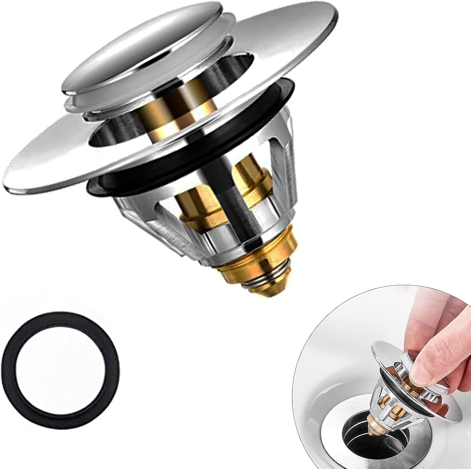 BROXAN Sink Strainer & Plug