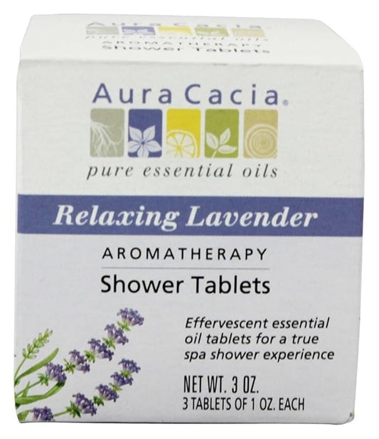 AURA CACIA SHOWER TABS,LAVENDER