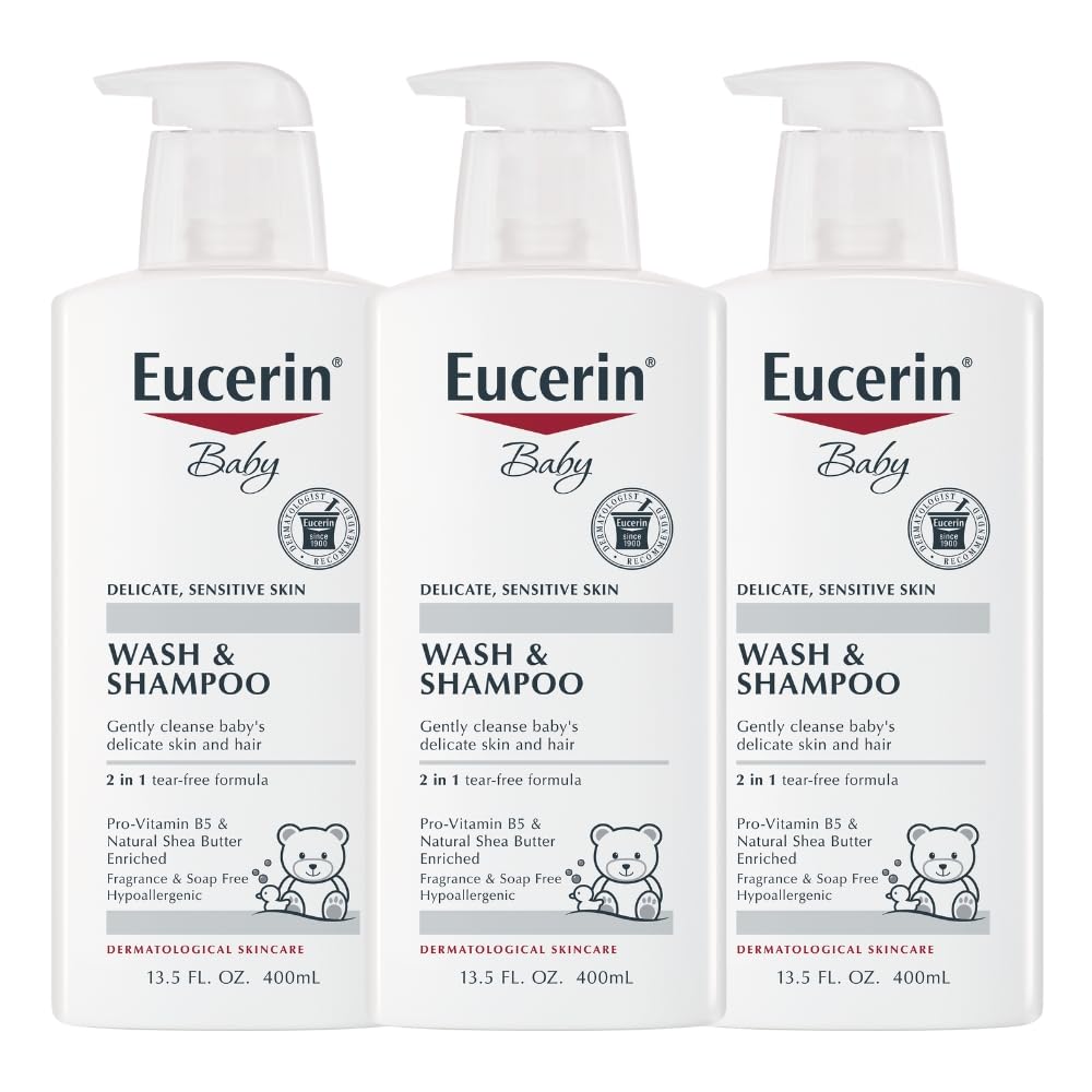 EUCERIN BABY SENS SKIN WSH & SHM 13.5OZ