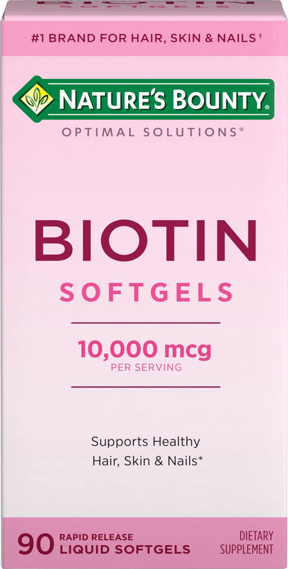 BIOTIN 1000MCG TABLET 100CT NAT BOUNTY