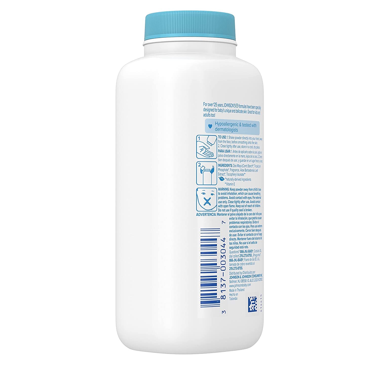 JOHNSONS BABY POWDER ALOE/VIT E 15OZ