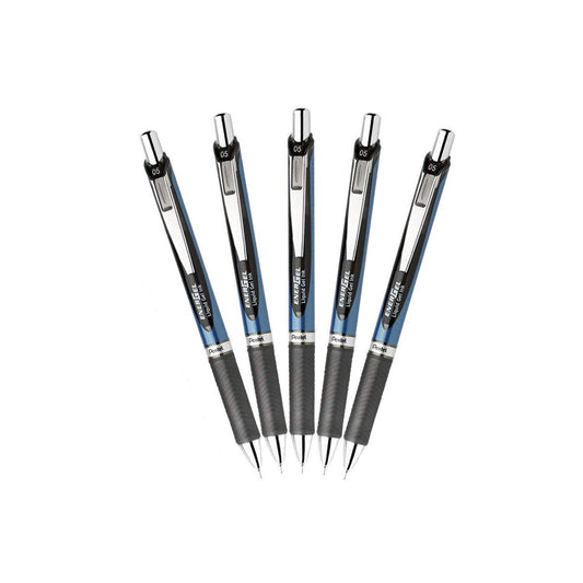 EnerGel RTX Retractable Liquid Gel Pen, (0.5mm) Needle Tip, Fine Line, Black Ink 2-Pk