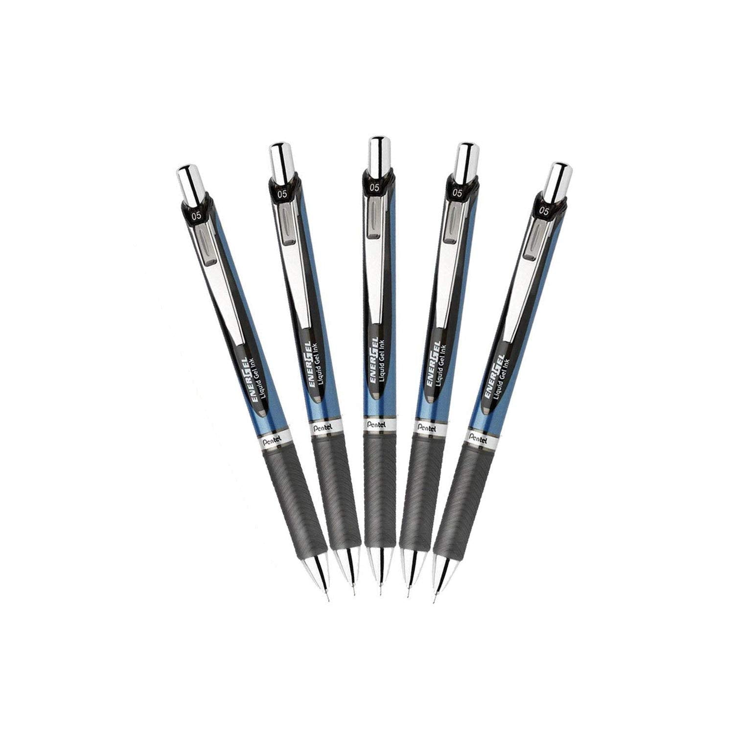 EnerGel RTX Retractable Liquid Gel Pen, (0.5mm) Needle Tip, Fine Line, Black Ink