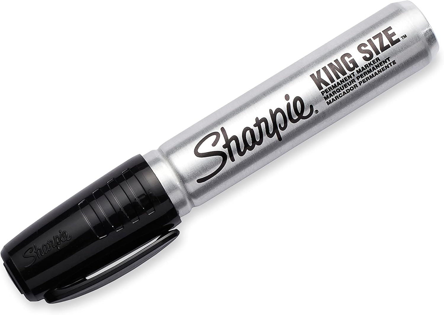 Sharpie Top Broad/Large Permanent Marker Chisel Tip, Black, 2 Count