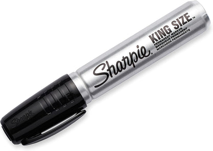 Sharpie Top Broad/Large Permanent Marker Chisel Tip, Black, 2 Count