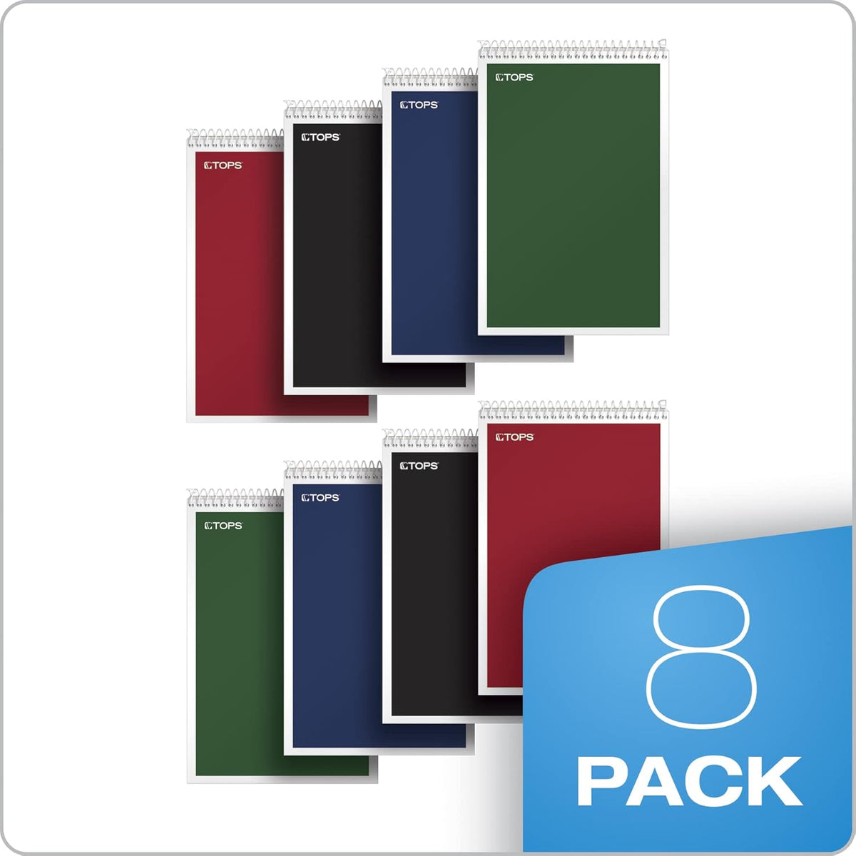 SPIRAL STENO BOOK 80CT 6X9 WH
