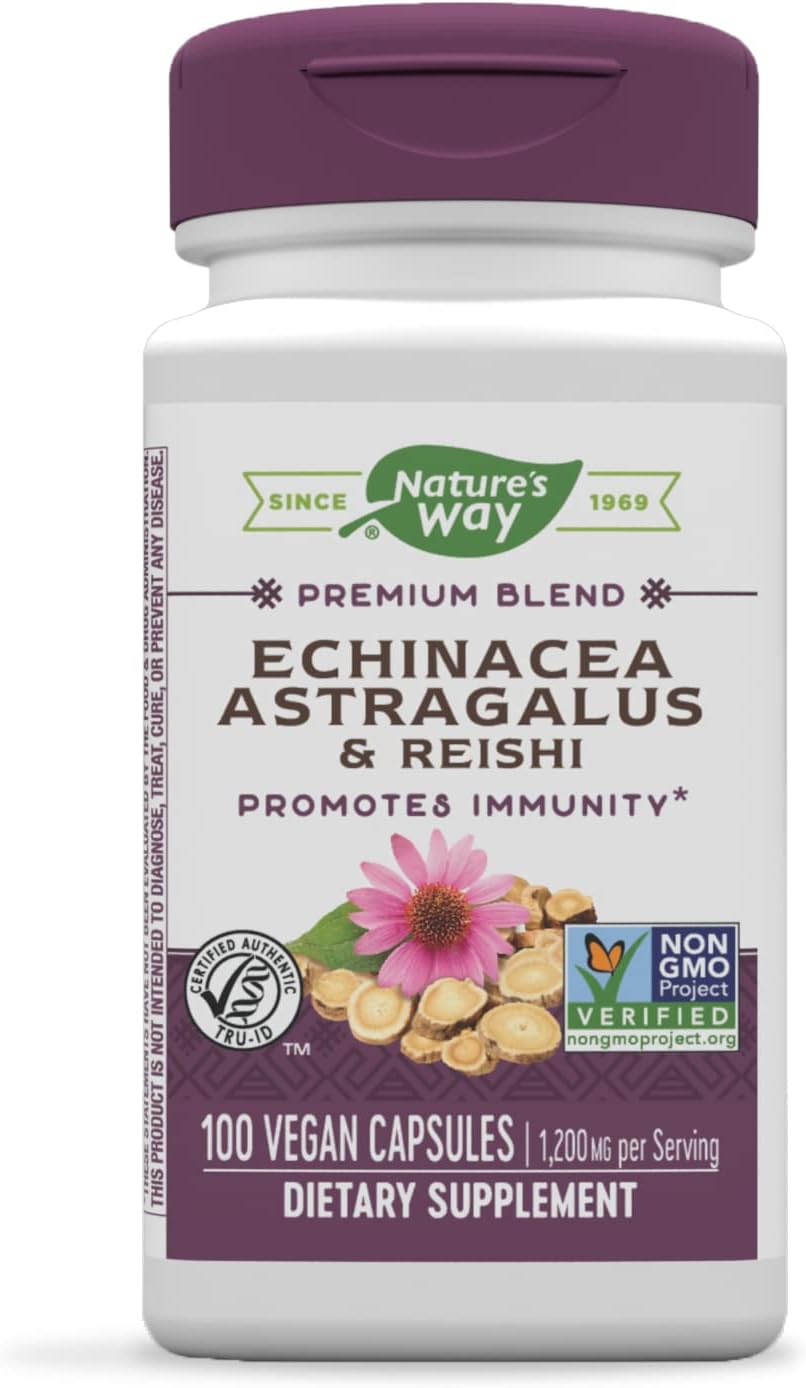 Echinacea Astragalus & Reishi;Made w/Organic Ingredients