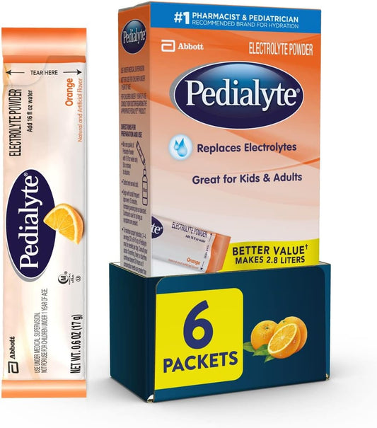PEDIALYTE PK 6X6X17GM ORANGE