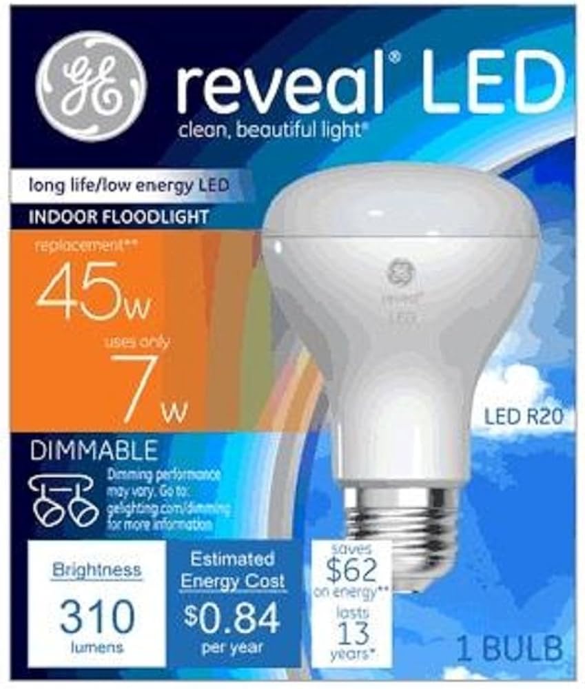 GE Lighting Relax HD BR30 LED Light Bulbs, Indoor Floodlight Bulbs, 65 Watt Replacement, Soft White, 2 Pack