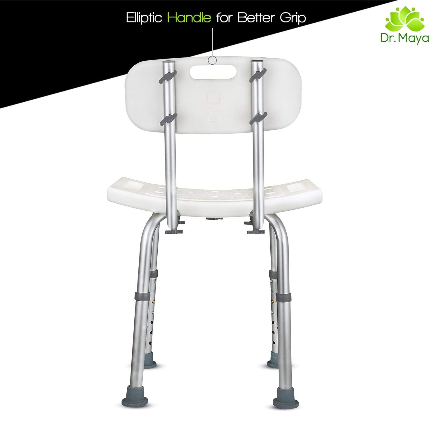 CAH SHOWER CHAIR W/BACK 250LBS