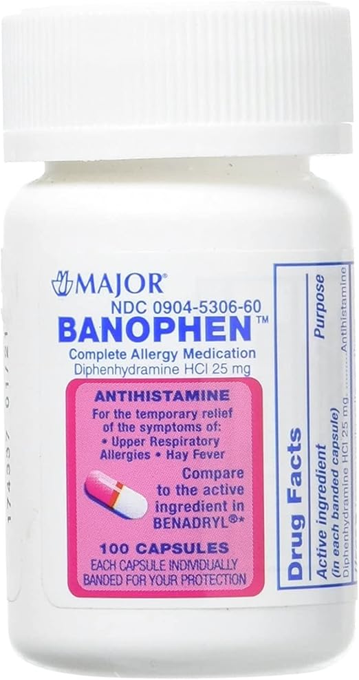 BANOPHEN CP 25MG 100