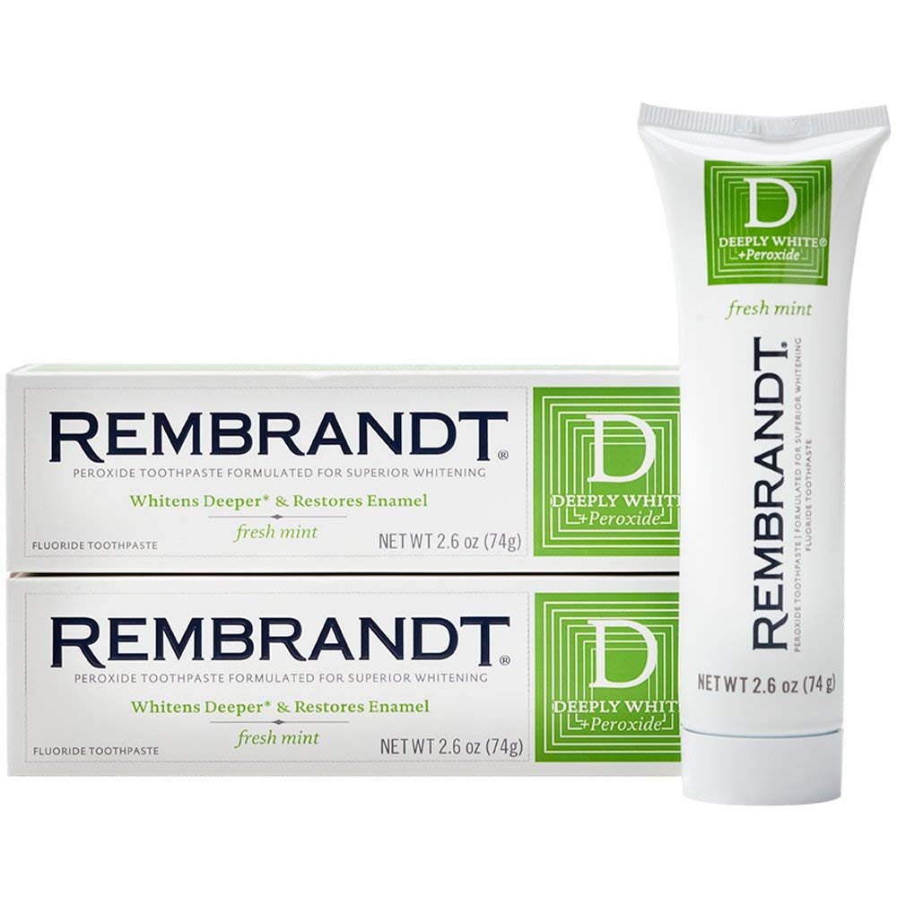 Rembrandt Toothpaste Deeply White+Peroxide Peppermnt 3.5oz