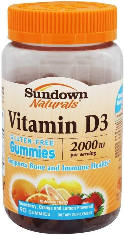 VIT D3 2000IU GUMMY 90CT SUNDOWN