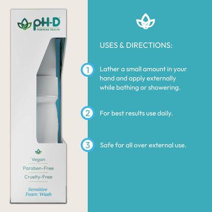 PH-D FEMININE HEALTH FOAM WASH,BORIC ACID