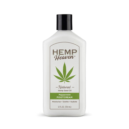 Hemp Heaven Foot Cream Peppermint 18oz Pump