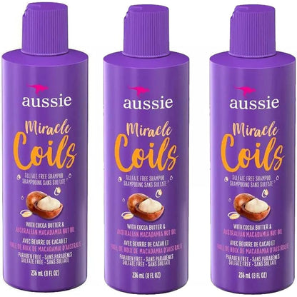 AUSSIE MIRACLE COILS SHAMPOO 8Z