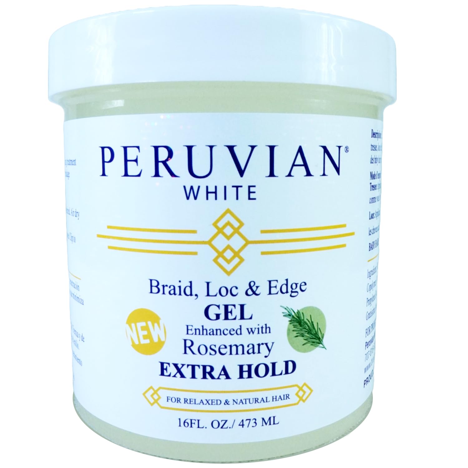 PERUVIAN WHT ACV BRAID&EDGE 32Z