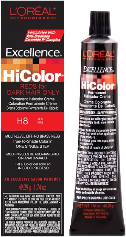 Loreal Excel Hicolor H09 Tube Red Hot 1.74oz